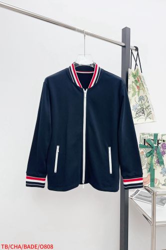 カジュアル 合わせやすい トムブラウン ジャケット 偽物 ボンバージャケット ネイビー