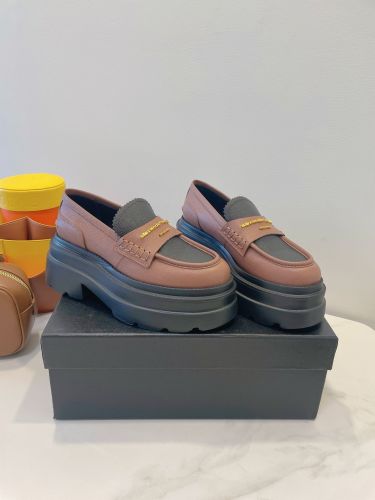 アレキサンダーワング シューズ 偽物 お洒落 上品 厚底 ローファー