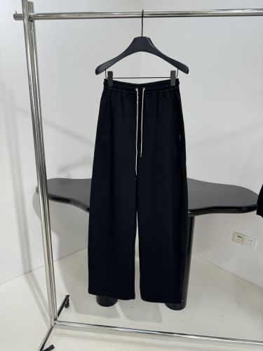 シンプル ユニセックス スウェットパンツ アレキサンダーワング パンツ 偽物 ブラック