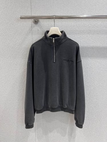 お洒落 ハーフジップ スウェットシャツ アレキサンダーワング Tシャツ 偽物 ユニセックス
