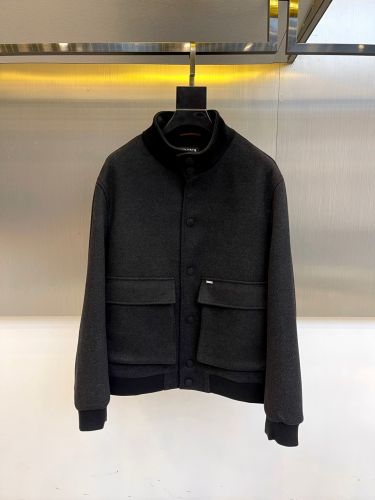 大人カジュアル スタンドカラーブルゾン エルメネジルド・ゼニア ジャケット 偽物 ブラック