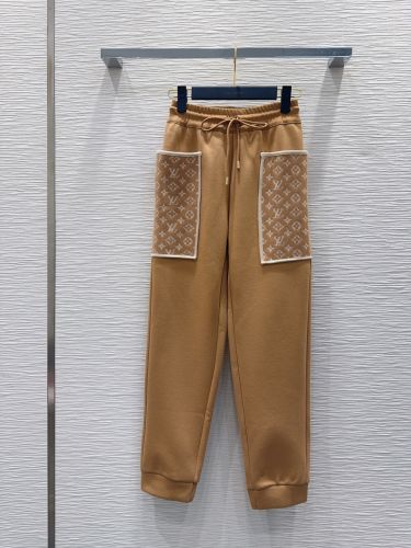 モノグラム アクセント ジョギングパンツ ルイ・ヴィトン パンツ コピー キャメル