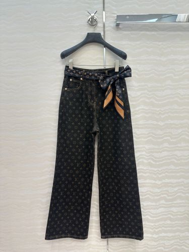 お洒落 モノグラム デニムパンツ ルイ・ヴィトン ジーンズ コピー 上品