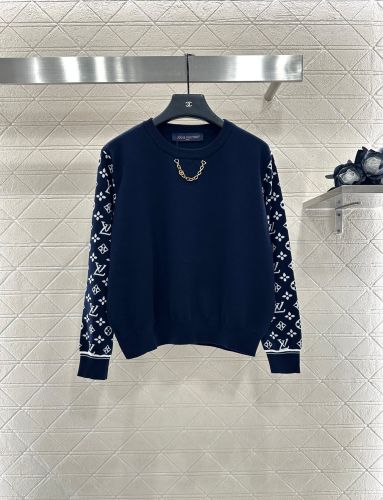 モノグラムミックス ウールニット ルイ・ヴィトン セーター コピー ネイビー