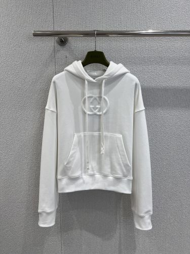 シンプル 上品 コットン フーディー グッチ パーカー 偽物 ホワイト