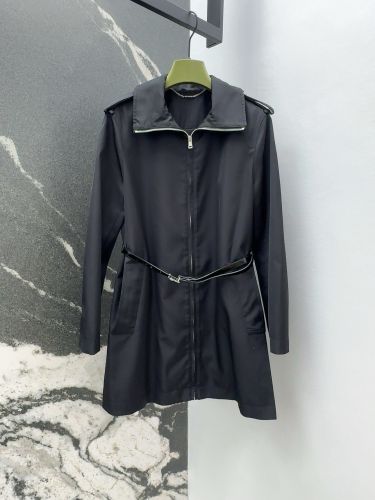 洗練された ベルト付き トレンチコート グッチ ジャケット 偽物 ミドル丈