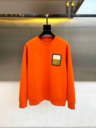 カジュアル クルーネック スウェットシャツ エルメス Tシャツ コピー オレンジ