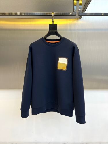 カジュアル クルーネック スウェットシャツ エルメス Tシャツ コピー ネイビー