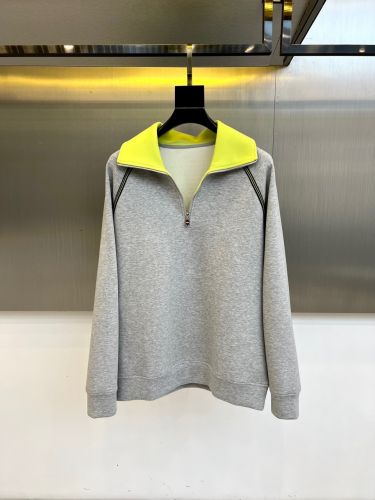 洗練された カジュアル ハーフジップ スウェットシャツ エルメス Tシャツ コピー グレー