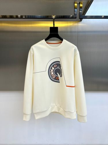 エルメス Tシャツ コピー カジュアル クルーネック スウェットシャツ ホワイト