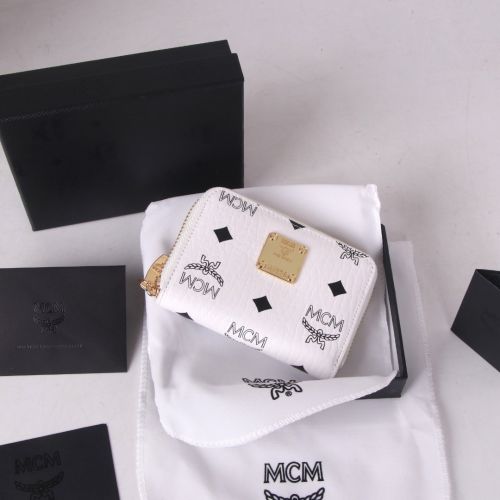 エムシーエム 財布 スーパーコピー スタイリッシュ 小銭入れ コインケース ホワイト