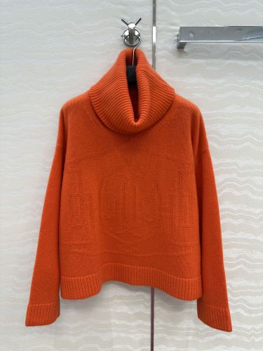 エレガント カシミヤ タートルネック プルオーバー エルメス セーター コピー オレンジ