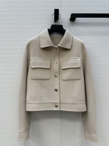 洗練された カジュアル ショート丈ジャケット エルメス ジャケット コピー ベージュ