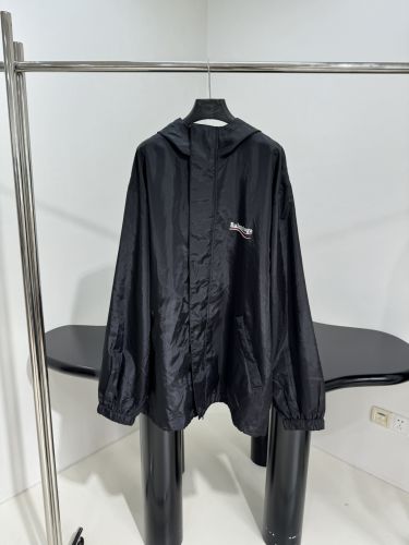 カジュアル ロゴプリント バレンシアガ ジャケット 偽物 ミドル丈コート