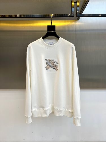 定番 クルーネック スウェットシャツ バーバリー Tシャツ 偽物 コットン ホワイト
