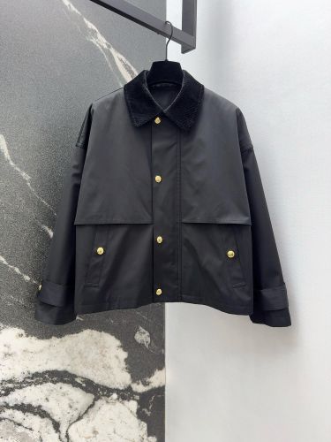 クラシック コーデュロイ襟 ブルゾン セリーヌ ジャケット 偽物 ブラック