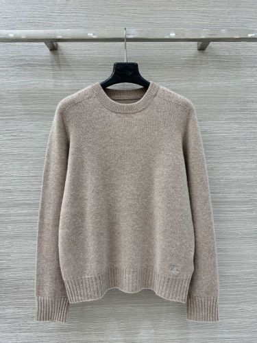 洗練された カシミヤ クルーネック プルオーバー セリーヌ セーター 偽物 