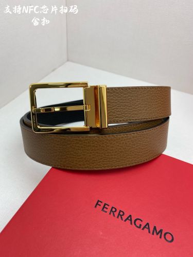 サルヴァトーレ・フェラガモ ベルト コピー シンプル 洗練された リバーシブル レザーベルト 