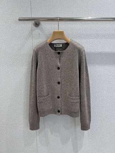 シンプル 上品 ウール カーディガン ミュウミュウ ニット コピー レディース