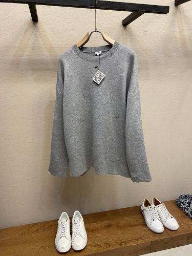 リラックス カジュアル クルーネック プルオーバー ロエベ セーター コピー ウール