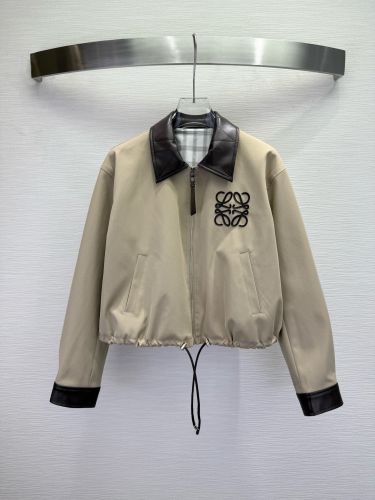 ロエベ ジャケット コピー 洗練された カジュアル クロップドジャケット ベージュ