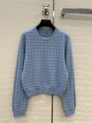 カジュアル クルーネック プルオーバー シャネル セーター 偽物 ウールブレンド