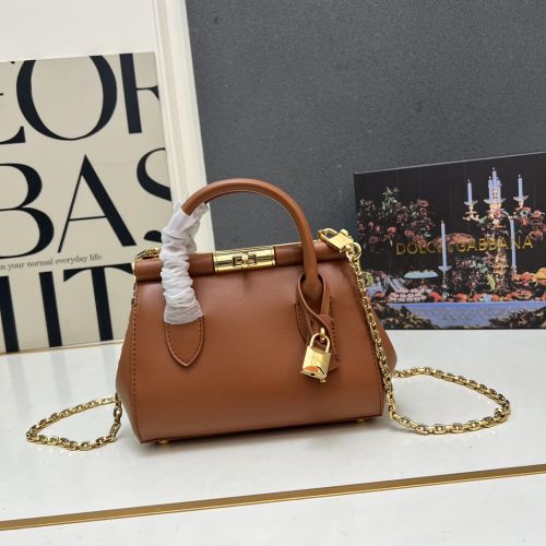 人気 エレガント Marlene ミニ デイバッグ ドルチェ&ガッバーナ バッグ コピー ブラウン