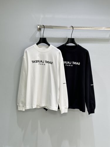 ユニセックス クルーネック スウェットシャツ イヴ・サンローラン Tシャツ 偽物 