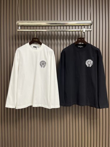 定番 カジュアル ホースシュー コットン 長袖Tシャツ クロムハーツ Tシャツ 偽物 