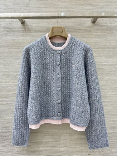 レイヤード風 カシミヤ ケーブル編み カーディガン ラルフローレン ニット 偽物 グレー