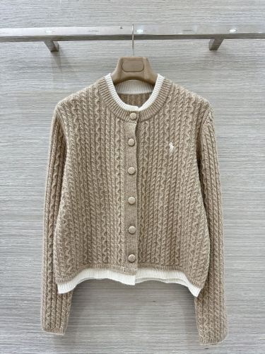 レイヤード風 カシミヤ ケーブル編み カーディガン ラルフローレン ニット 偽物 ベージュ
