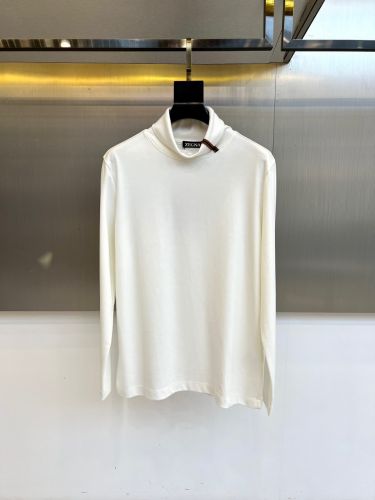 シンプル タートルネック ロングスリーブTシャツ エルメネジルド・ゼニア Tシャツ 偽物 ホワイト