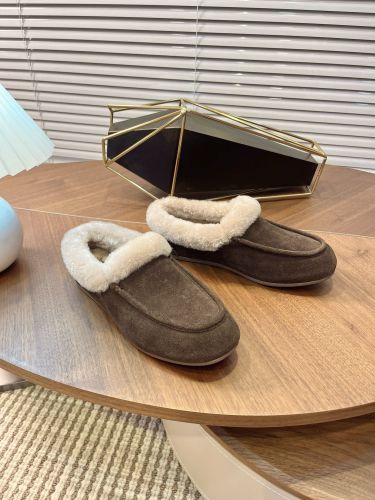 UGG スエード ムートン シューズ アグ モカシン スーパーコピー シンプル ブラウン