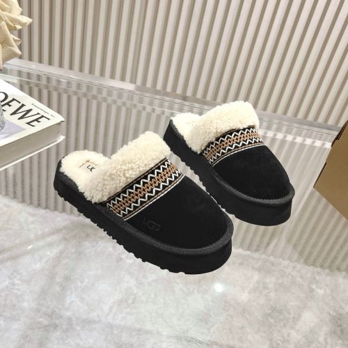 アグ サンダル スーパーコピー 秋冬 カジュアル スエード ムートン スリッパ UGG ブラック