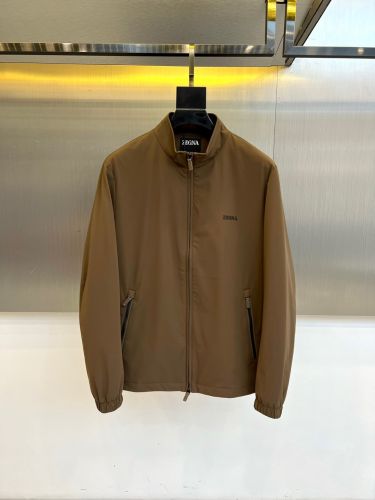 洗練された カジュアル スタンドカラー ブルゾン エルメネジルド・ゼニア ジャケット 偽物 