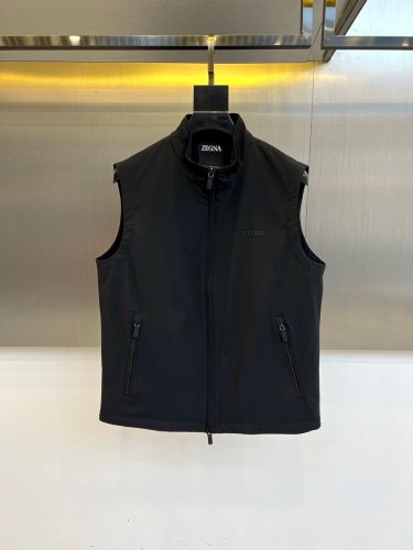 エルメネジルド・ゼニア ジャケット 偽物 シンプル 合わせやすい ベスト ブラック