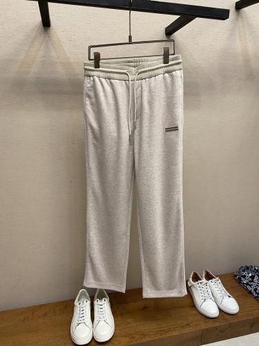 エルメネジルド・ゼニア パンツ 偽物 カジュアル リラックス スウェットパンツ ベージュ