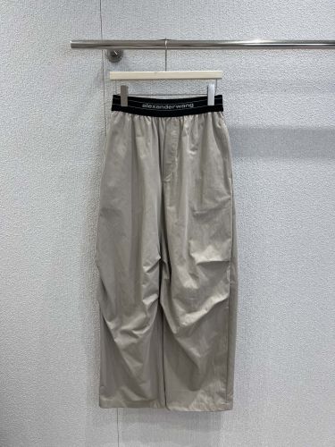 スタイリッシュ ウエストロゴ ロングパンツ アレキサンダーワング パンツ 偽物 