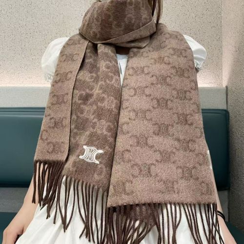 セリーヌ スカーフ 偽物 人気 スタイリッシュ トリオンフ カシミヤマフラー 