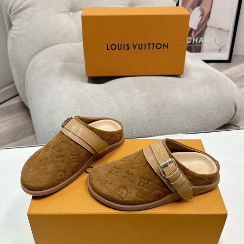 人気 カジュアル LV トゥ･ゴー クロッグ ルイ・ヴィトン サンダル スーパーコピー ブラウン