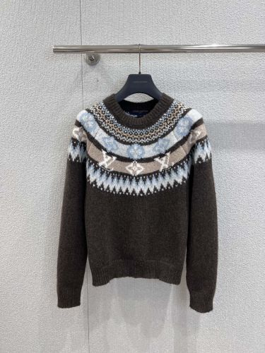 グラフィックシグネチャー ニットプルオーバー ルイ・ヴィトン セーター コピー