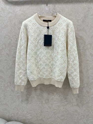 ジャカード モノグラム ウール プルオーバー ルイ・ヴィトン セーター コピー ベージュ