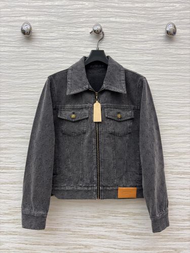 モノグラム デニムジャケット ジップアップ ルイ・ヴィトン ジャケット コピー