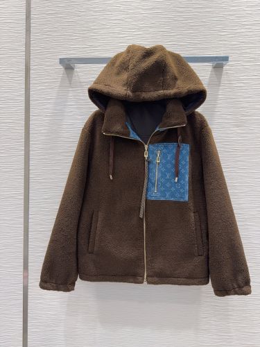 モノグラムアクセント フリースジャケット ルイ・ヴィトン ジャケット コピー ブラウン
