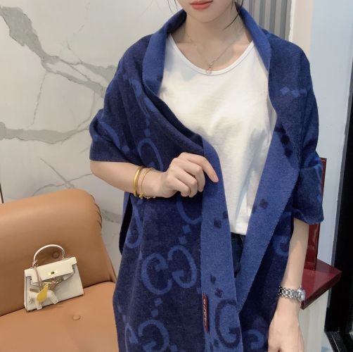 ジャンボGG リバーシブル ユニセックス グッチ スカーフ 偽物 カシミヤ マフラー