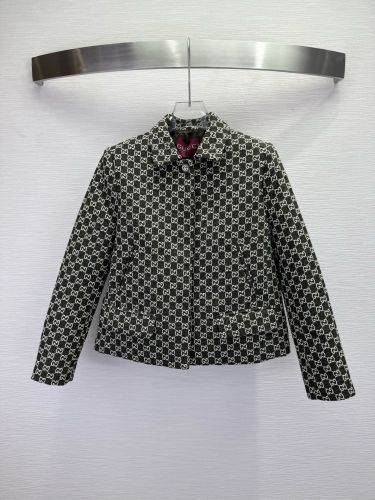 洗練された GGジャガード クロップドジャケット グッチ ジャケット 偽物 レディース