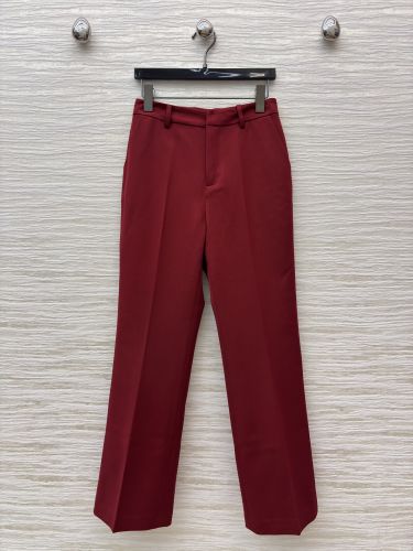 シンプル 洗練された スラックス グッチ パンツ コピー センタープレス レッド