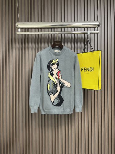 遊び心あふれる クルーネック プルオーバー グッチ セーター 偽物 合わせやすい
