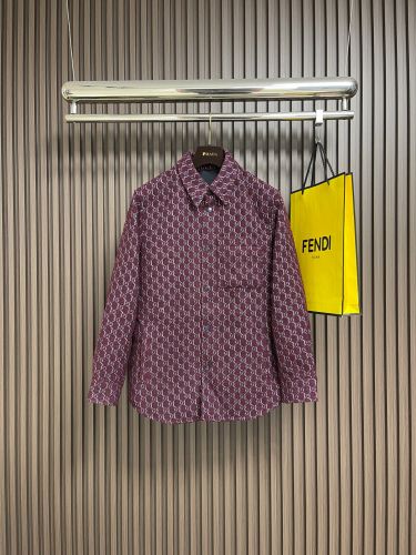 カジュアル 洗練された GG シャツジャケット グッチ ジャケット 偽物 ユニセックス
