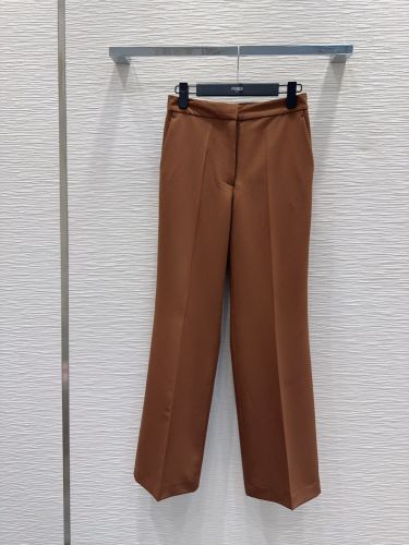 上品 エレガント センタープレス スラックス フェンディ パンツ 偽物 トラウザーズ